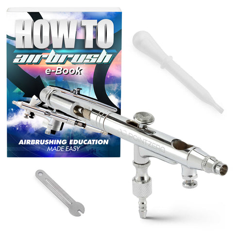 Dual-Action 5cc Gravity-Feed Airbrush Set with MAC Valve - .2mm Nozzle